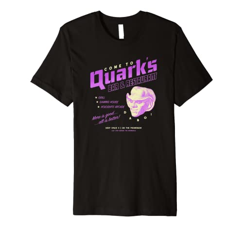 Star Trek: Deep Space Nine Come To Quark’s Bar Vintage Logo Premium T-Shirt