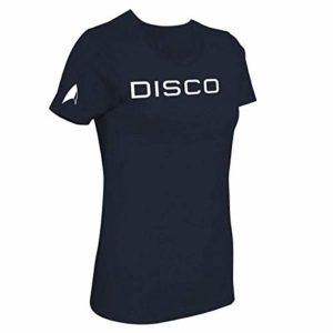 Star Trek Discovery Disco Women’s Short Sleeve T-Shirt (Small) Navy