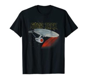 Star Trek Retro Enterprise Red Planet T-Shirt