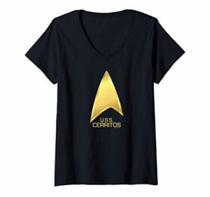 Womens Star Trek: Lower Decks U.S.S Cerritos V-Neck T-Shirt