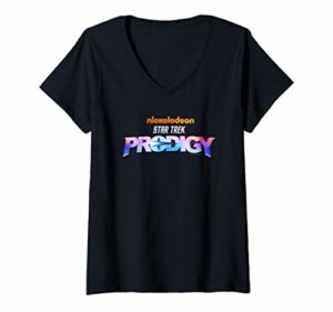 Womens Star Trek: Prodigy Logo V-Neck T-Shirt