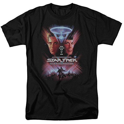 Star Trek The Final Frontier V Motion Picture Poster T-Shirt XL Black