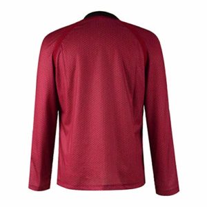 TISEA Men’s Star Series Costume Shirt Kirk/Scotty/Spock T-Shirts (XXL, Red)