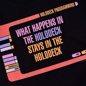 Star Trek Next Generation Holodeck Secrets T Shirt & Stickers (Medium)