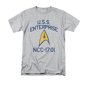 Star Trek The Original Sci-Fi TV Series Retro USS Enterprise Navy Adult T-Shirt