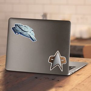 Star Trek: Deep Space Nine U.S.S. Defiant Athletic T Shirt & Stickers (Large)
