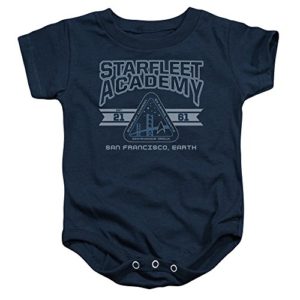 Star Trek Starfleet Academy Athletic Infant One-Piece Snapsuit, 6 Months Navy
