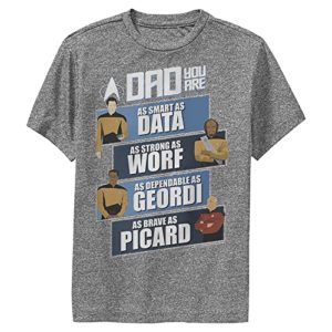 Star Trek Kid’s Dad You are T-Shirt, Charcoal Heather, Small