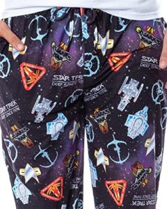 Star Trek Deep Space Nine DS9 Ships and Quarks Bar Mens’ Pajama Pants Black